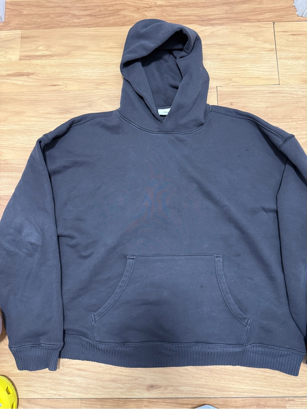 Men's Black Pullover Hoodie with Kangaroo Pocket